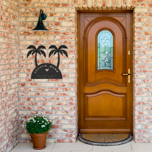 Custom_Beach_club_pool_bar_wall_metal_ar_Black_Brick_Entrance_Mockup.png