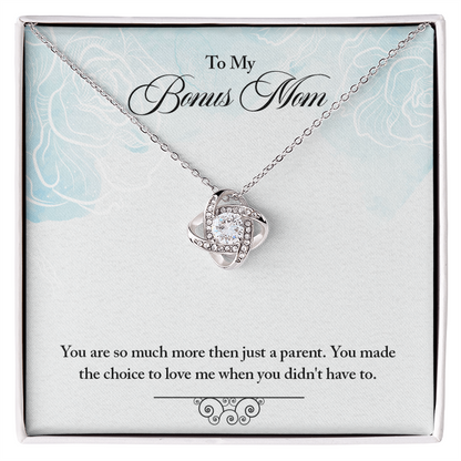 Step Mom or Bonus Mom – Elegant Necklace with Message Card