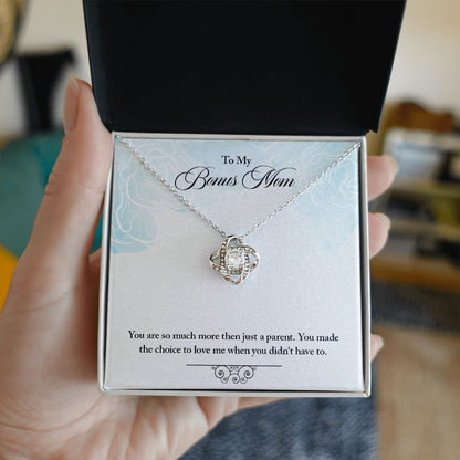 Step Mom or Bonus Mom – Elegant Necklace with Message Card