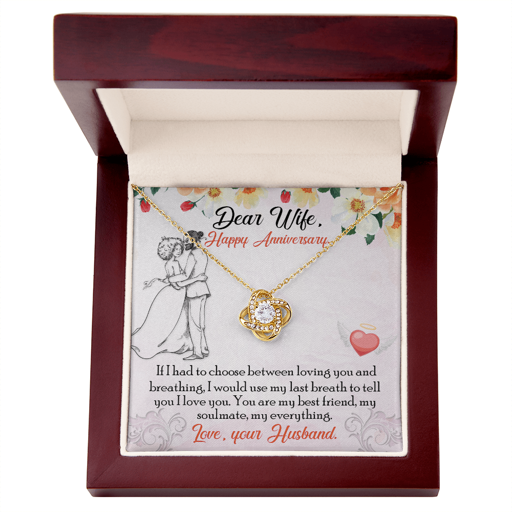 To My Wife – Soulmate Necklace with Anniversary Message Card