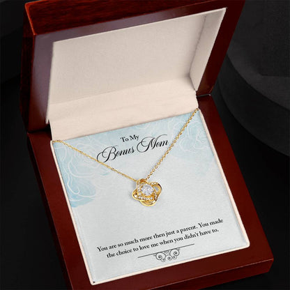 Step Mom or Bonus Mom – Elegant Necklace with Message Card
