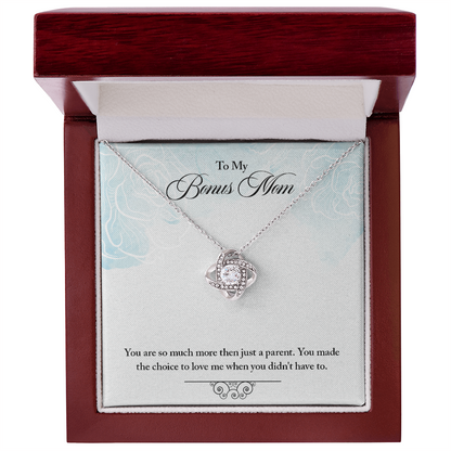 Step Mom or Bonus Mom – Elegant Necklace with Message Card
